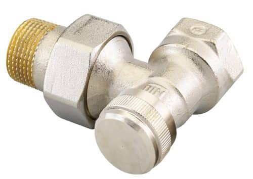 Danfoss Commercial lockshield valves with
drain-cock connector, type RLV