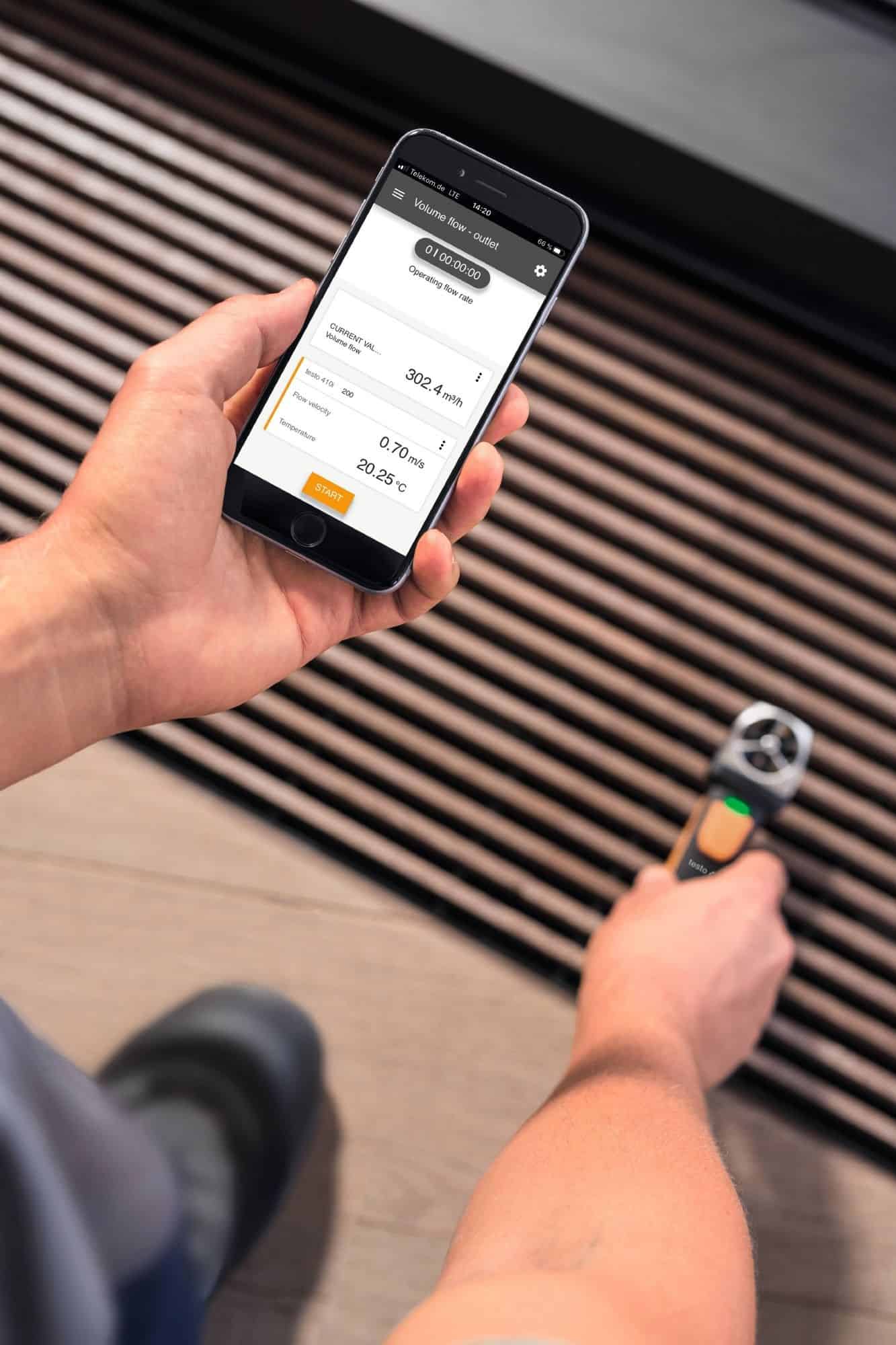 testo 410i - Bluetooth Vane Anemometer Smart Probe - Image 8