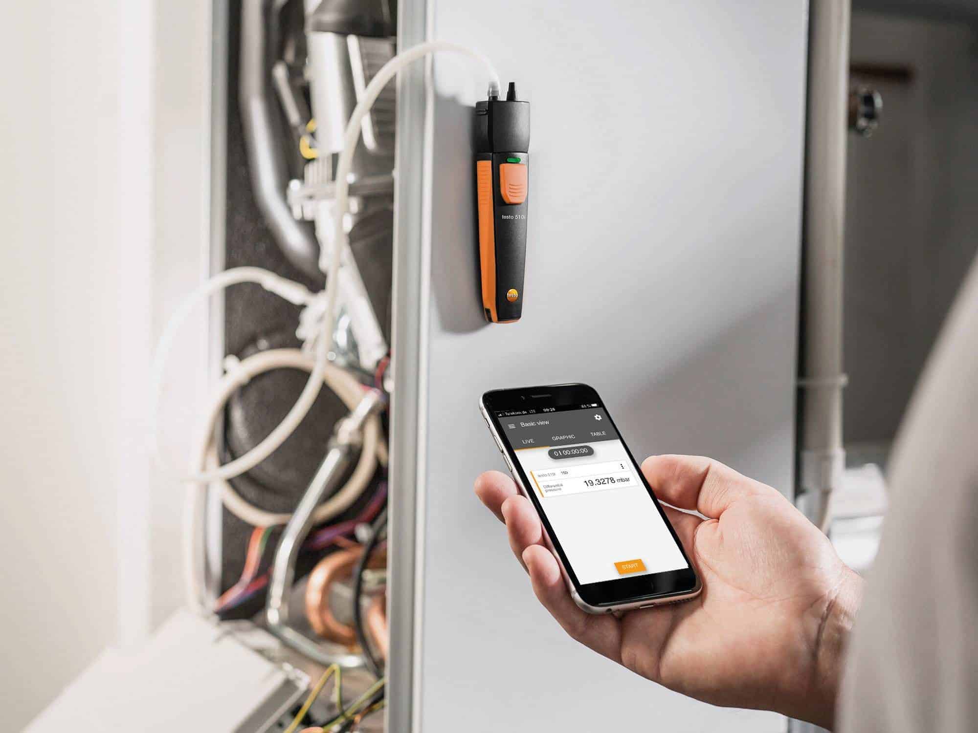 testo 510i - Bluetooth Differential Pressure Gauge Smart Probe - Image 7
