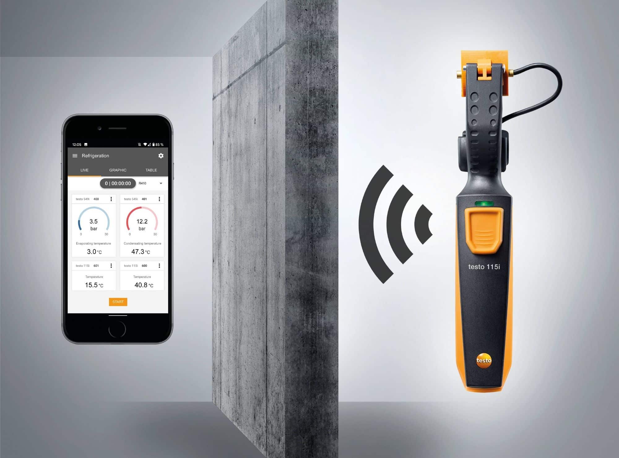 testo 115i - Clamp thermometer operated via smartphone - Image 5