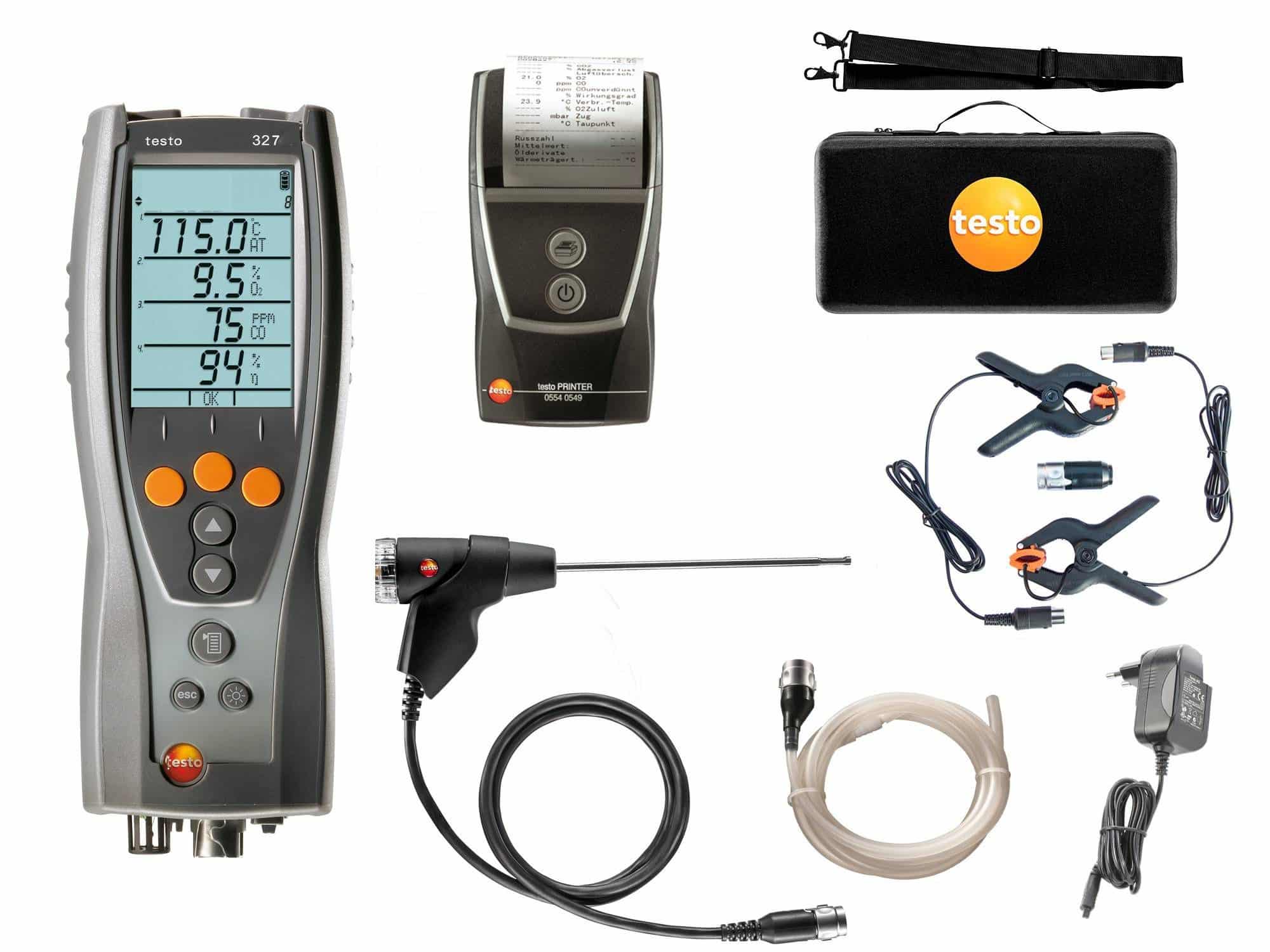 testo 327 - Flue Gas Analyser (advanced kit + testo 316i leak detector)