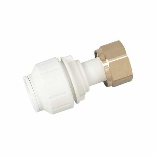 Speedfit White Straight Tap Connector