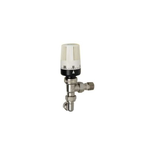 Myson 90degree compression plastic pipe valve 10mm Nickel