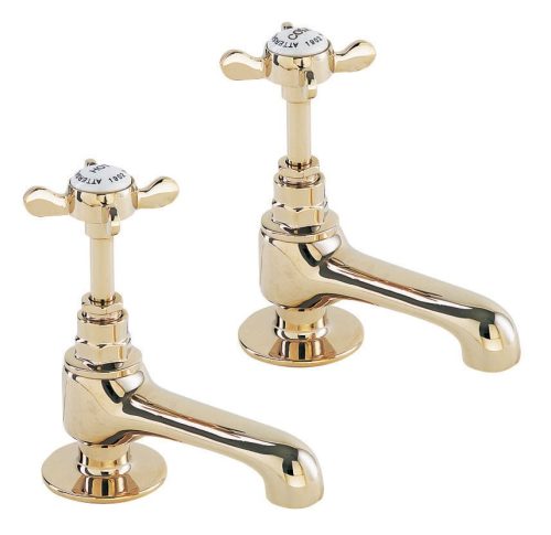 Coronation gold basin taps