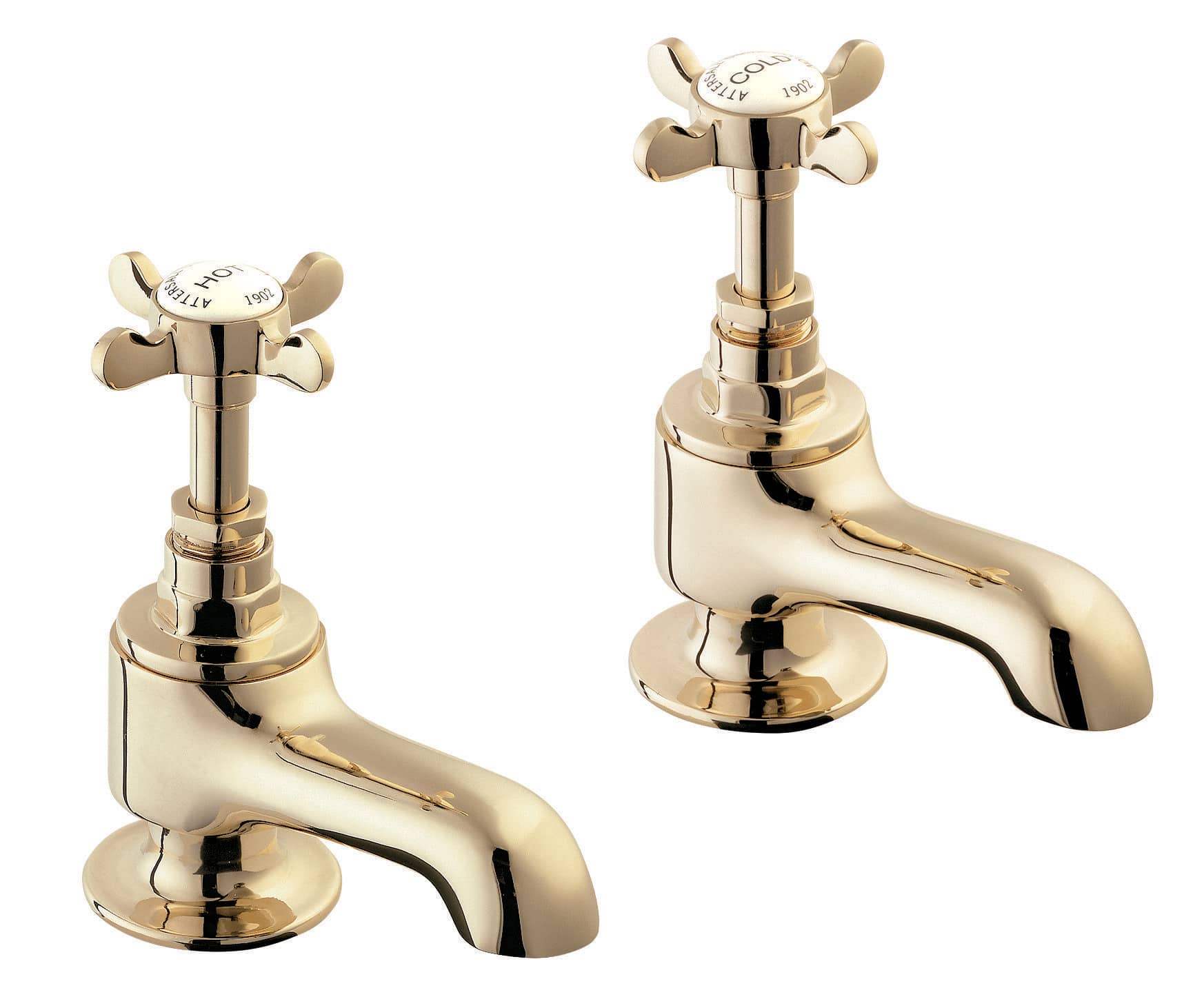Coronation gold bath taps