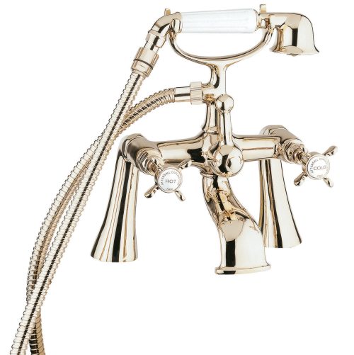 Coronation gold bath shower mixer