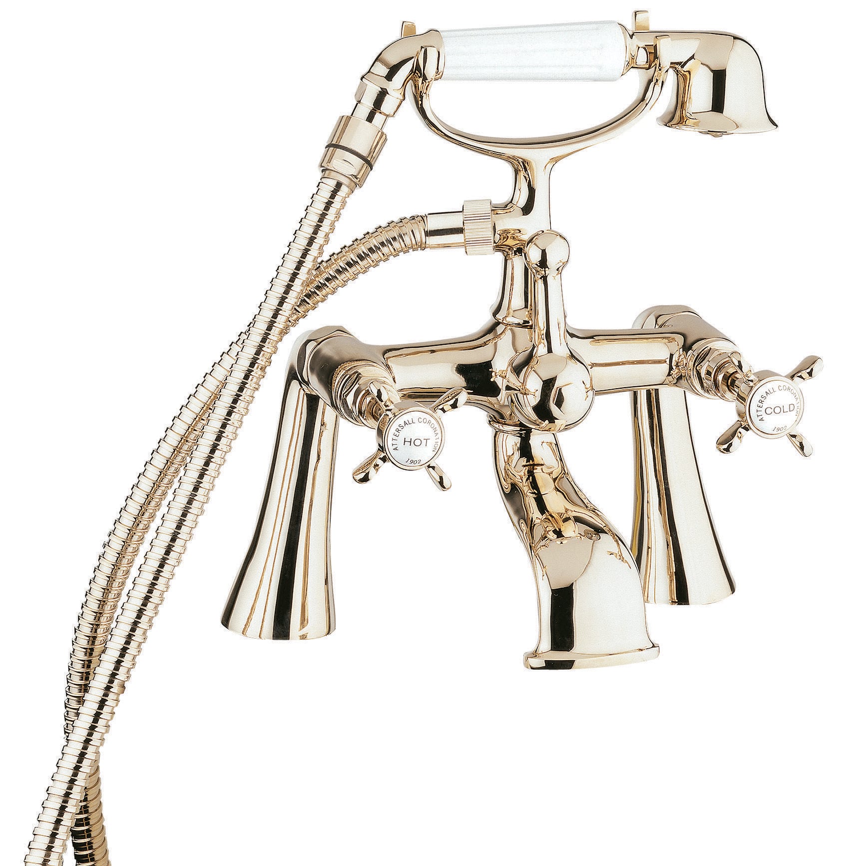 Coronation gold bath shower mixer