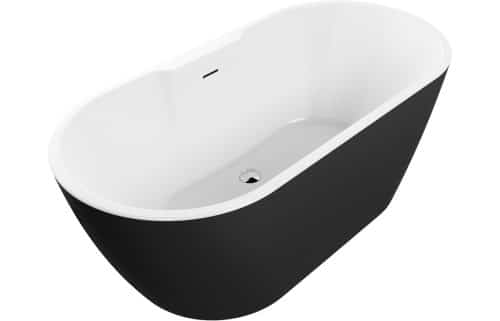 Golden Gate Freestanding 1655x745x580mm 0TH Bath - Matt Black