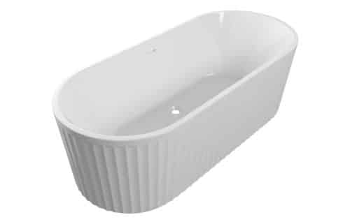 The Tower Fluted Freestanding 1700x750x570mm 0TH Bath