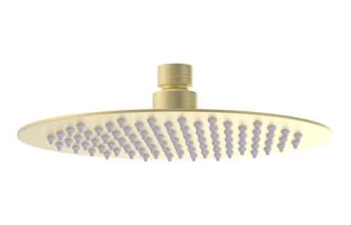 Gullfoss 200mm Round Ultraslim Showerhead - Brushed Brass