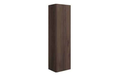 Ayers 350mm Wall Hung 1 Door Tall Unit - Textured Walnut