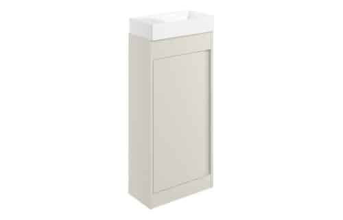 Balancing 410mm Floor Standing Unit Inc. Basin - Matt Latte