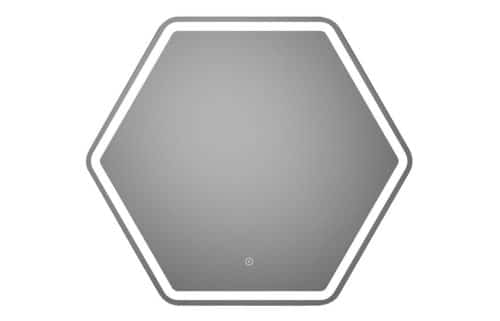 Samba 785x693mm Hexagonal LED Mirror