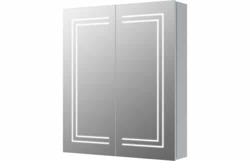 Monch 600mm 2 Door Front-Lit LED Mirror Cabinet