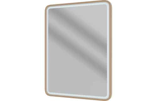 Pumori 600mm Rectangle Front-Lit LED Mirror - Brushed Bronze