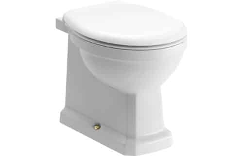 Benue Back To Wall WC & Soft Close Seat w/Br.Brass Finishes