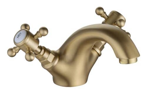 Tamar Basin Mixer & Pop Up Waste - Brushed Brass