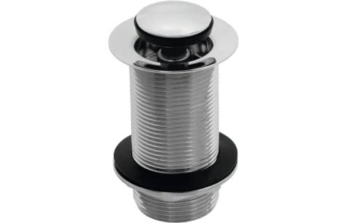 Unslotted Round Basin Waste - Chrome