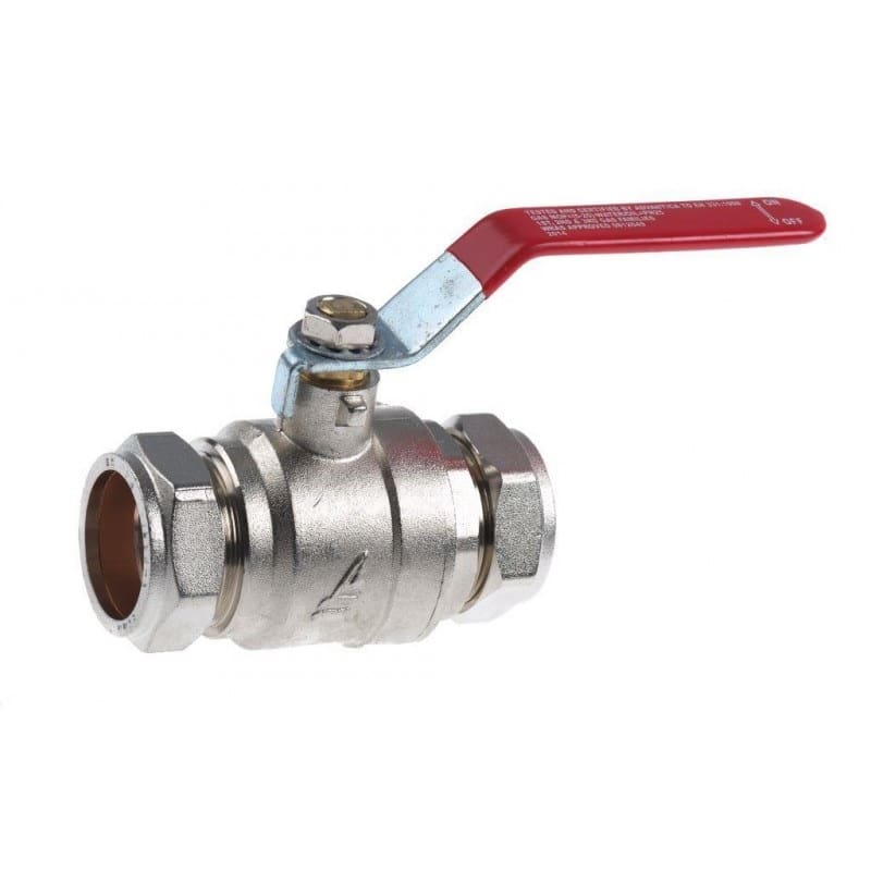 28mm lever ball valve (red & blue) - Image 2