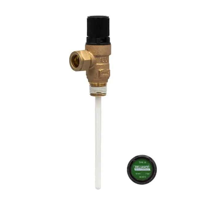 Reliance RWC TPR15 Pressure & Temperature Relief Valve 7 Bar PTEM550854 (Now CPT15 Version)