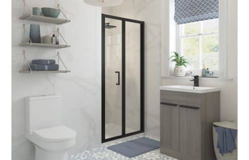 Forni 760mm Bi-fold Door - Matt Black
