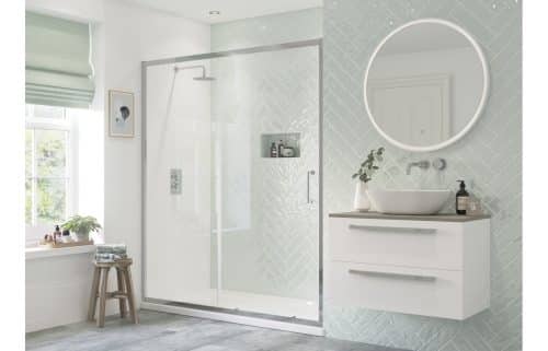 Canin 1000mm Sliding Door - Chrome