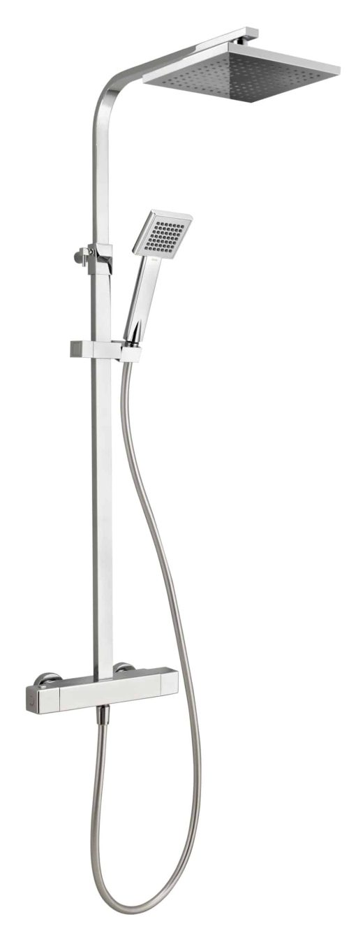 Savvi Cool to Touch Bar Shower with Diverter to Fixed Head & Handset