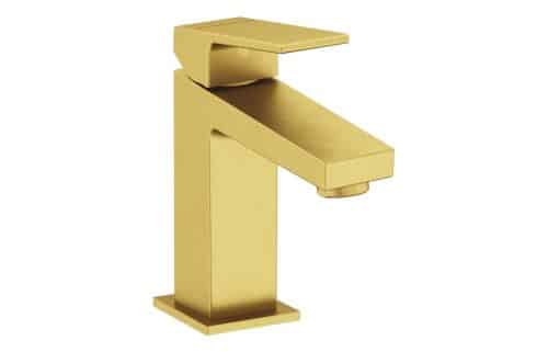 VitrA Minimax Square Standard Basin Mixer - Brushed Brass