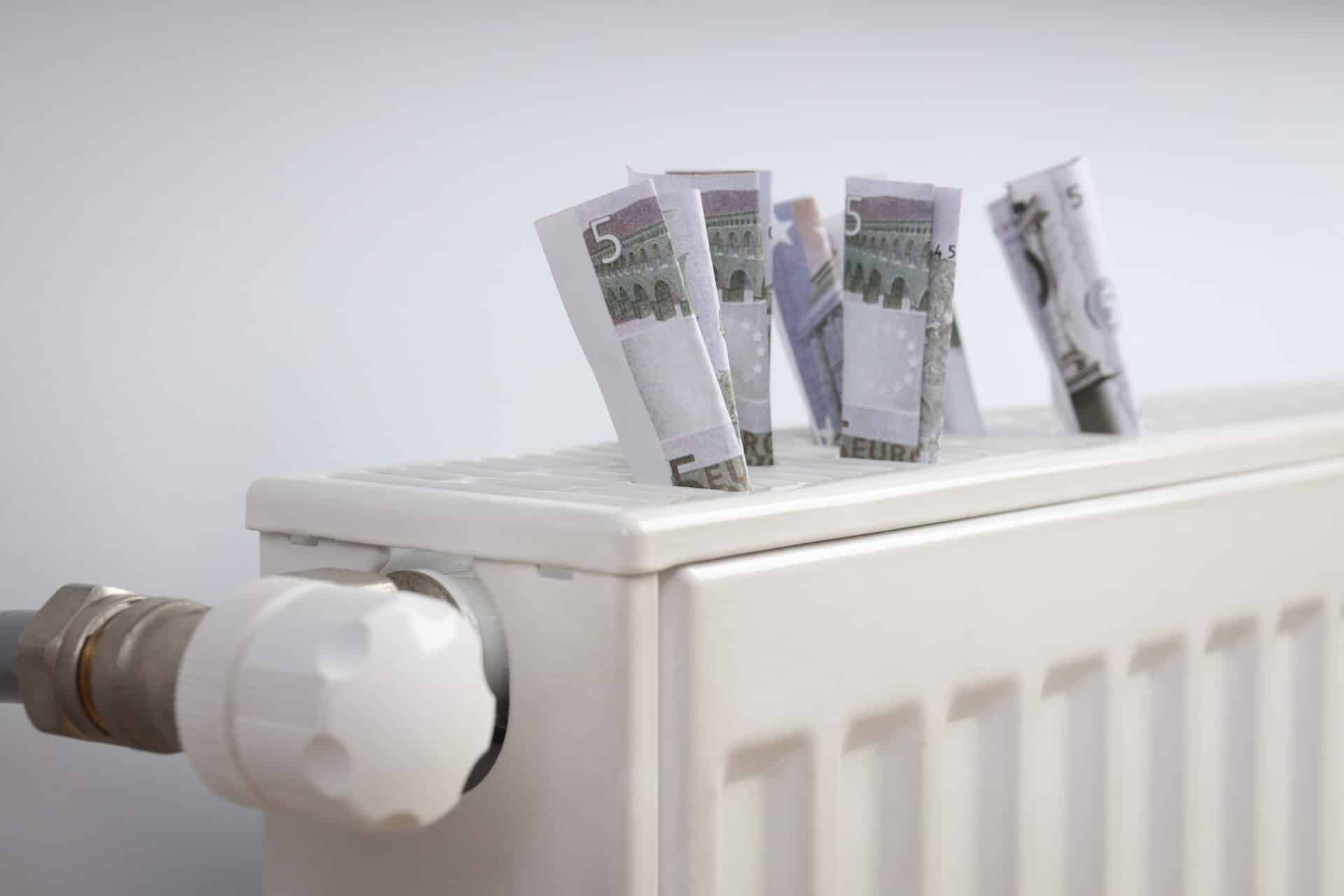 concept high costs heating close up <strong>Underfloor Heating: Cost, Pros, Cons </strong>