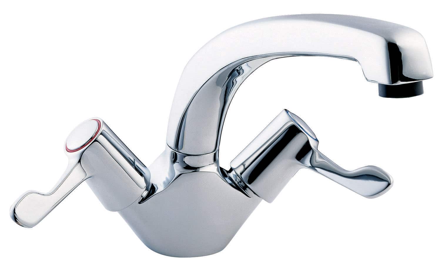 Lever action mono sink mixer