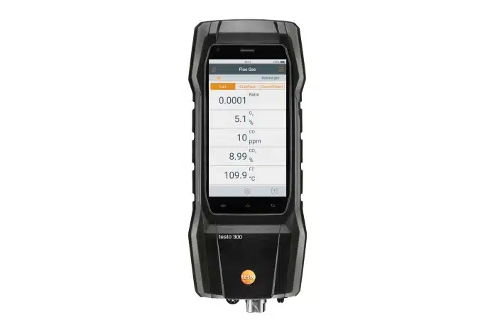 testo 300+ Flue Gas Analyser advanced kit - (O2, CO sensor up to 8,000 ppm) - Image 2