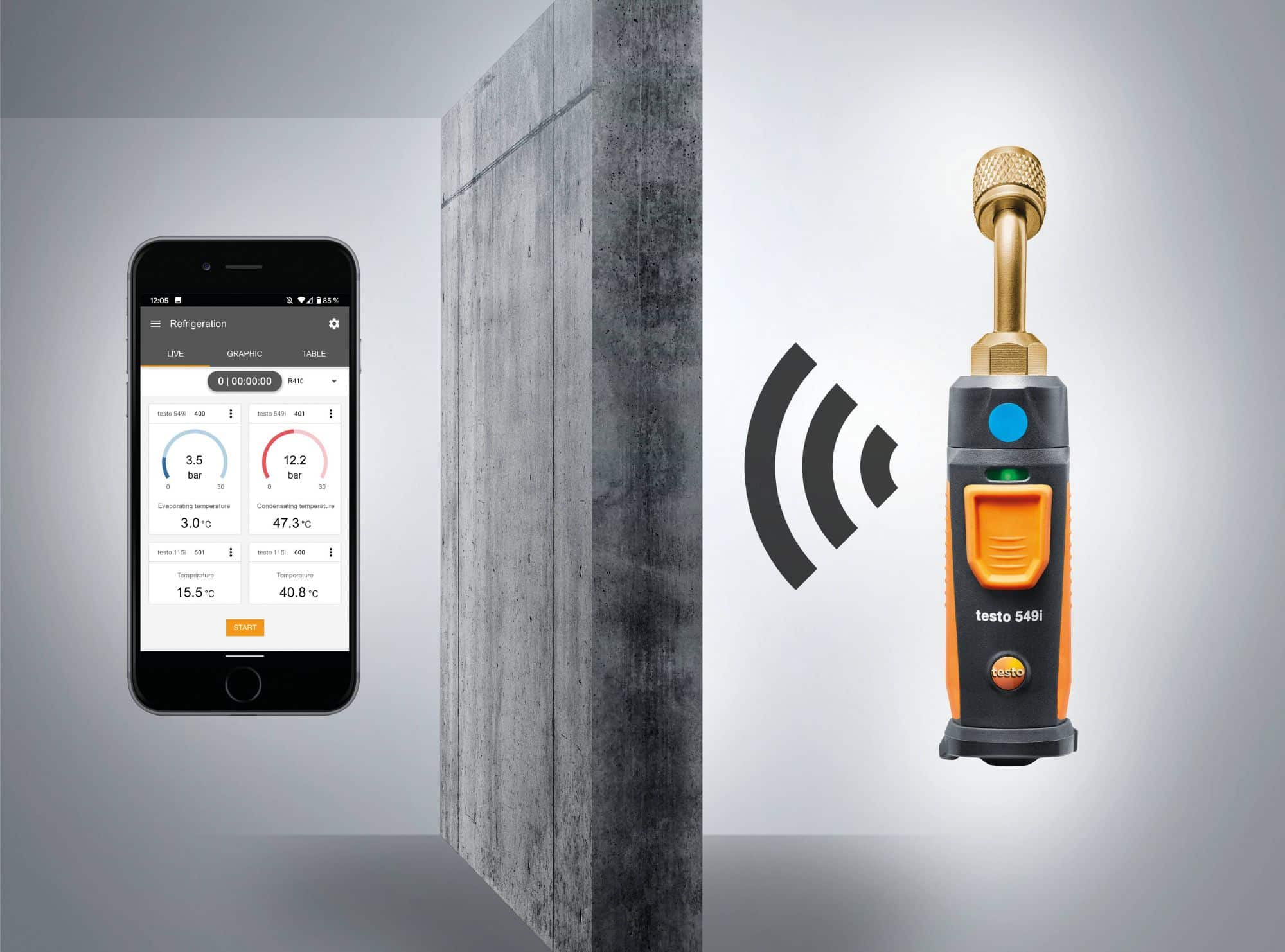 testo 549i - High-pressure gauge operated via smartphone - Image 6